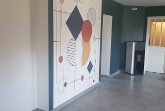 Noir et couleur peintre à Nantes