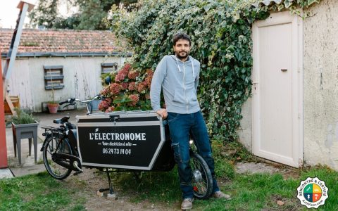 L'electronome, artisan electricien à vélo à Nantes