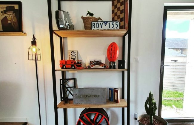 Bibliothèque décorative Agenceur Ebéniste Menuisier