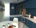 Une salle de bains bleue à Vertou ! Architecte d'intérieur Maître d'oeuvre