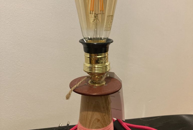 Nouvelle création upcyclée : Lampe Vintage