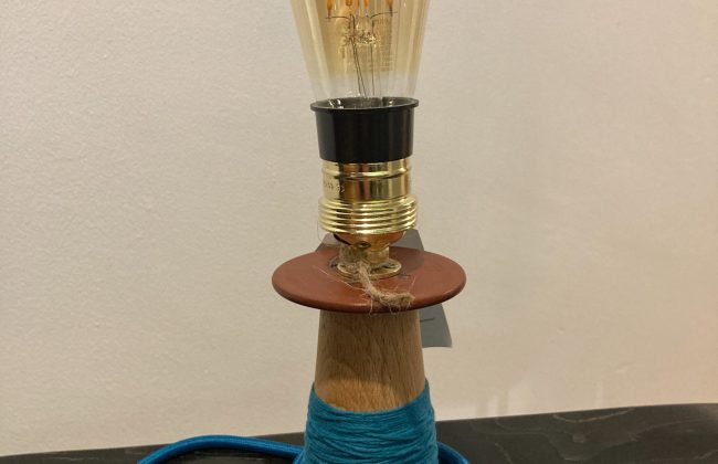 Nouvelle création upcyclée : Lampe Vintage