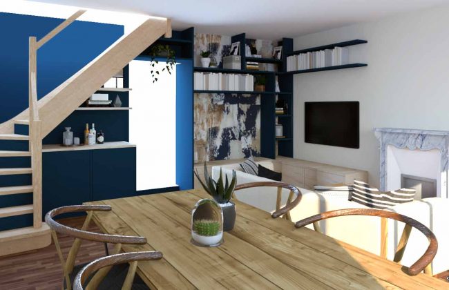 Nouveau projet : repenser un escalier qui ne plaît pas ! Architecte d'intérieur Maître d'oeuvre