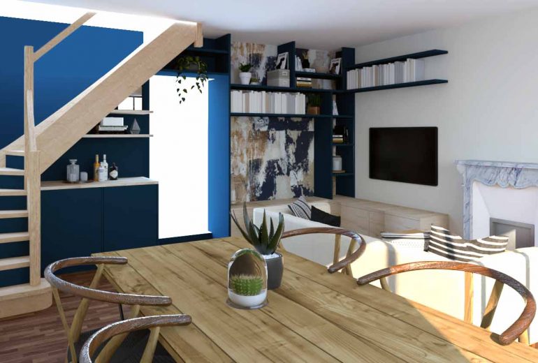 Nouveau projet : repenser un escalier qui ne plaît pas ! Architecte d'intérieur Maître d'oeuvre