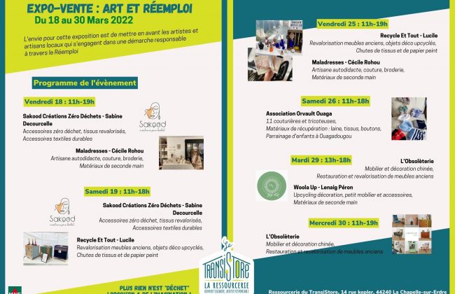 Expo-Vente à la Ressourcerie Le Transistore