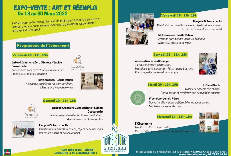 Expo-Vente à la Ressourcerie Le Transistore