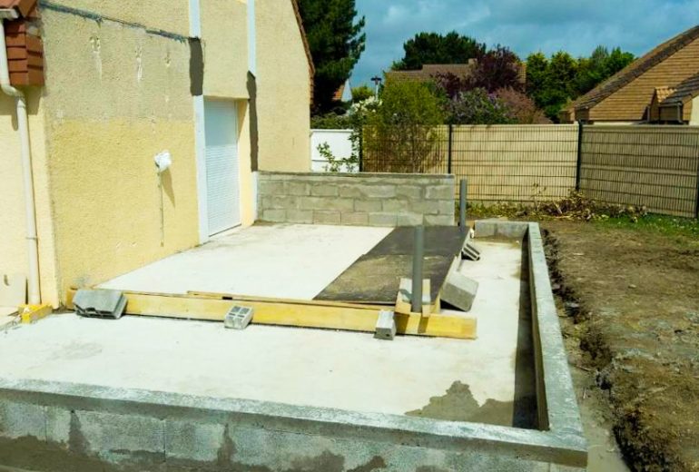 Une véranda à Pornichet ! Maçon