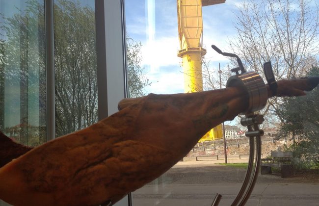 Préparation Masterclass jambon ibérique Traiteur