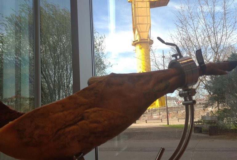 Préparation Masterclass jambon ibérique Traiteur