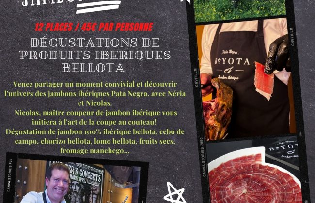 Masterclass coupe et dégustation jambon ibérique Traiteur