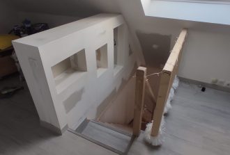 plaquiste platrier à Montaigu et Nantes Plac'art escalier