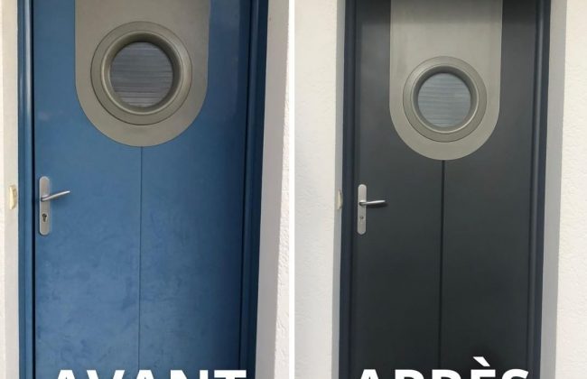 Avant/après notre relaquage ! Peintre d'extérieur Peintre Laqueur