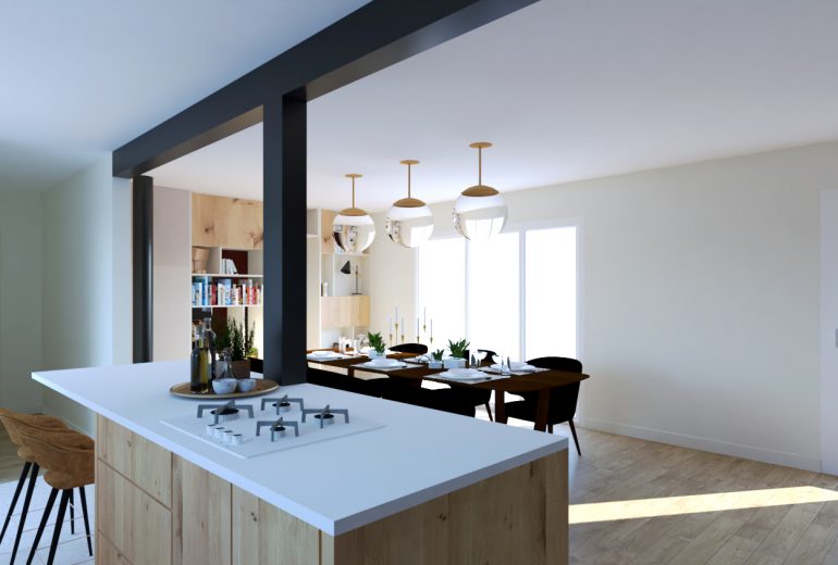 Métamorphose en cours pour cette pièce de vie ! Architecte d'intérieur Maître d'oeuvre