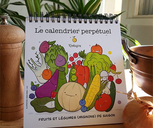 Le calendrier perpétuel de fruits et légumes (mignons) de saison 🍅 Illustrateur