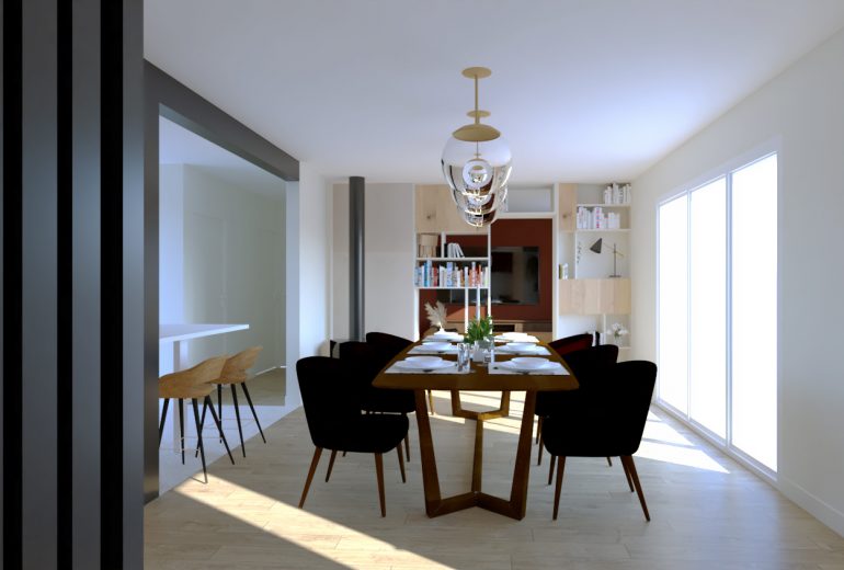 Métamorphose en cours pour cette pièce de vie ! Architecte d'intérieur Maître d'oeuvre