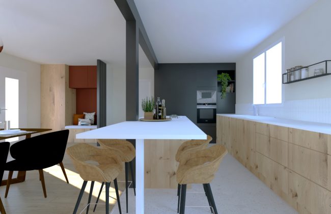 Métamorphose en cours pour cette pièce de vie ! Architecte d'intérieur Maître d'oeuvre