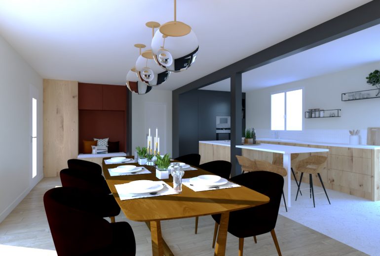 Métamorphose en cours pour cette pièce de vie ! Architecte d'intérieur Maître d'oeuvre