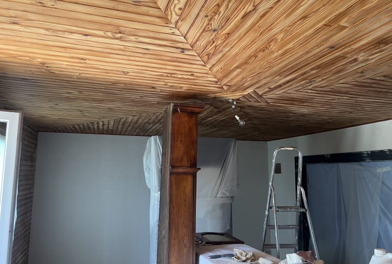 Rénovations d’un séjour en laque mat Façadier Peintre d'extérieur Peintre d'intérieur Solier moquettiste