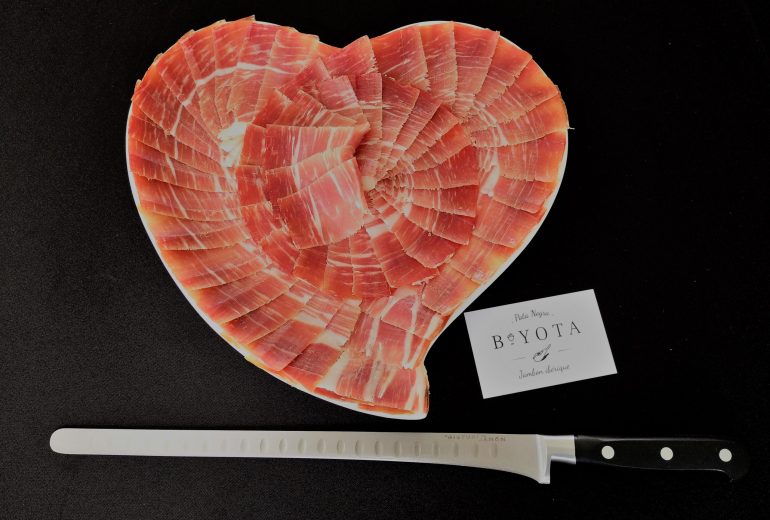 Assiettes créatives jambon ibérique Pata Negra Traiteur