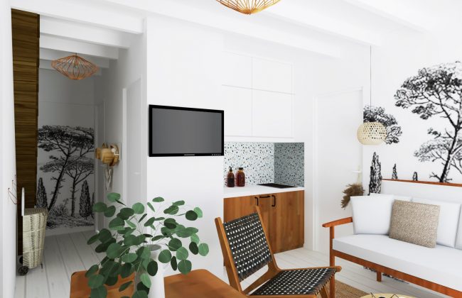 Rénovation d'un pied à terre de bord de mer Décorateur d'intérieur