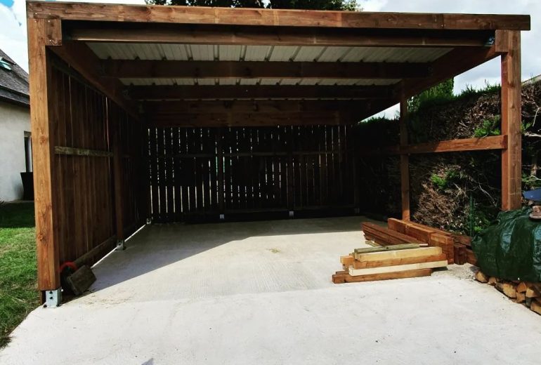 Carport sur mesure 20M2 Agenceur Ebéniste Menuisier