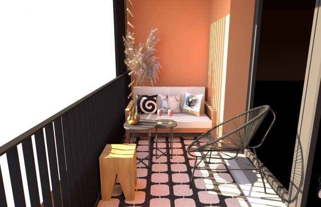 Décoration d'un espace extérieur pour un appartement Nantais Décorateur d'intérieur