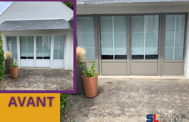 Laquage sur menuiserie neuve Peintre Peintre d'extérieur Peintre Laqueur