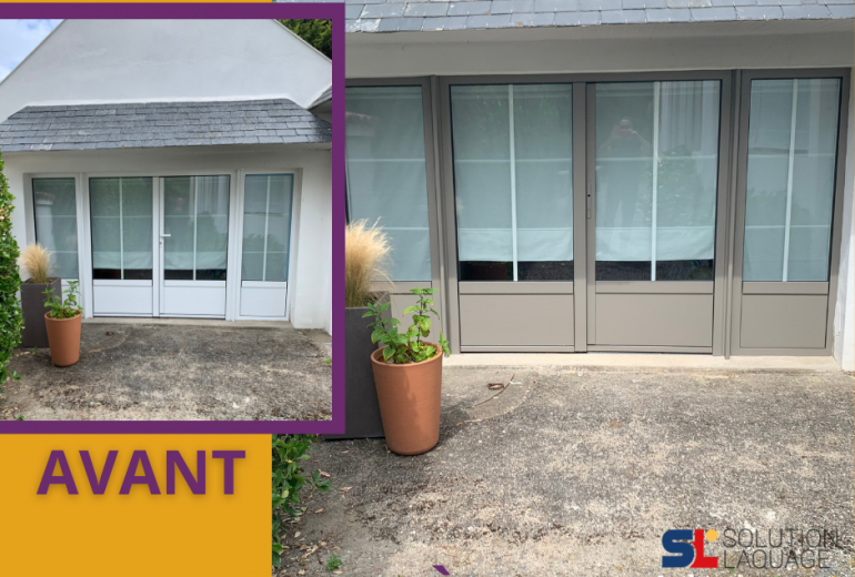 Laquage sur menuiserie neuve Peintre Peintre d'extérieur Peintre Laqueur