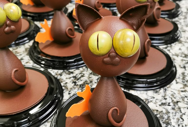 Tilt, notre chat pour Halloween ! Biscuitier Chocolatier Pâtissier