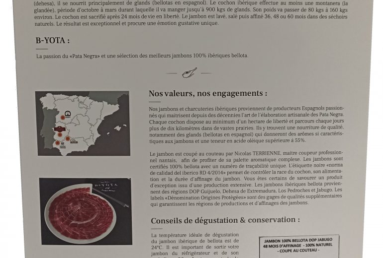 Etuis de jambons ibérique Pata Negra Traiteur