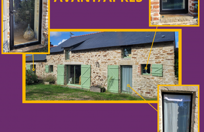 Relaquage des menuiseries d'une maison Peintre Peintre d'extérieur Peintre Laqueur