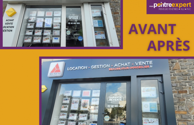 Relaquage agence immobilière Peintre Peintre d'extérieur Peintre Laqueur