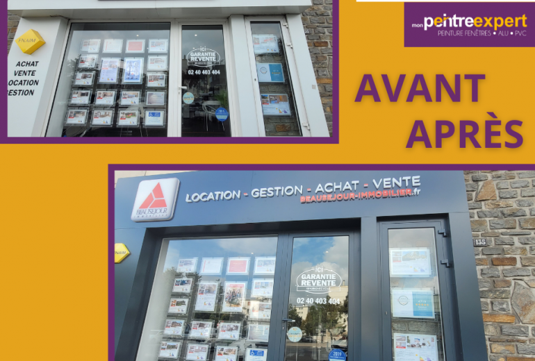 Relaquage agence immobilière Peintre Peintre d'extérieur Peintre Laqueur