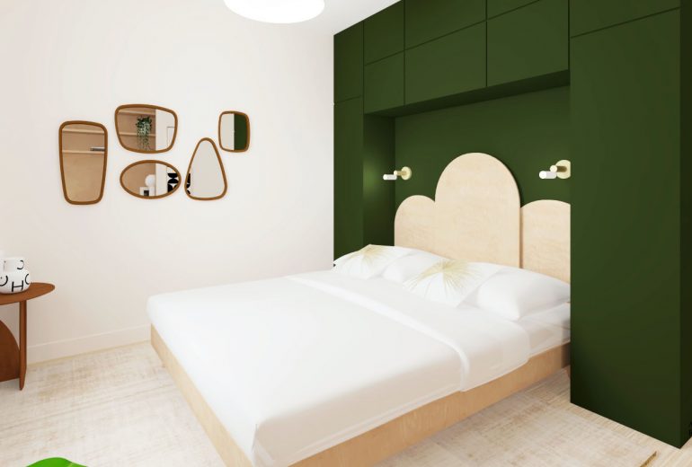 Aménagement et décoration d’une chambre d’amis à Nantes. Décorateur d'intérieur