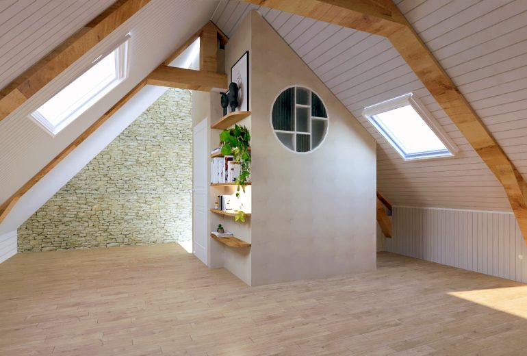 Une future salle d'eau pour les invités Architecte d'intérieur Maître d'oeuvre