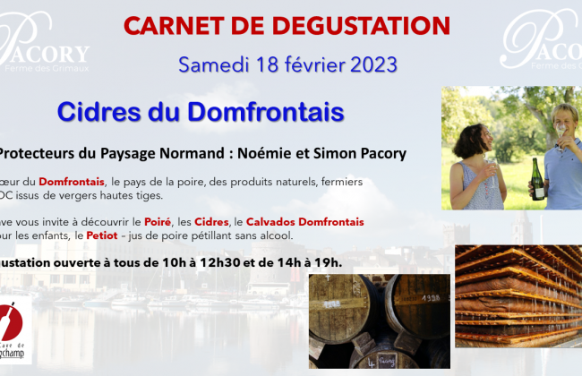 Carnet de dégustation à la cave. Caviste Epicier