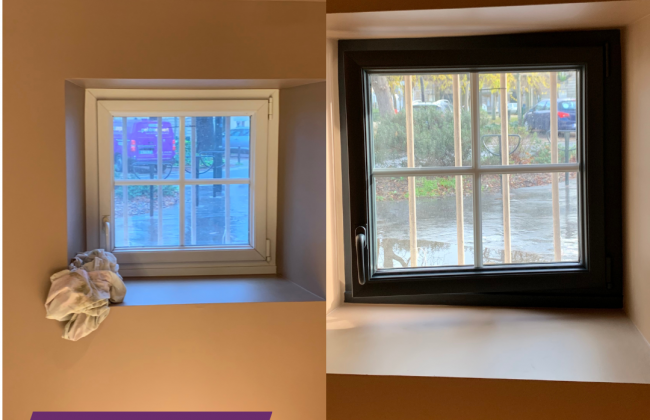 Relaquage de fenêtre alu/pvc Peintre Peintre d'extérieur Peintre Laqueur