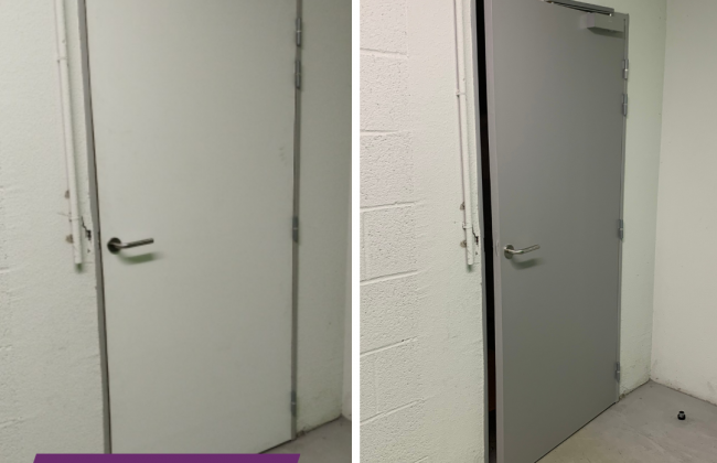 Relaquage de porte d'entrée Peintre Peintre d'extérieur Peintre Laqueur