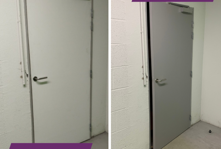 Relaquage de porte d'entrée Peintre Peintre d'extérieur Peintre Laqueur