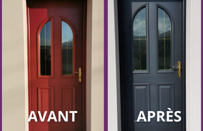 RELAQUAGE PORTE D'ENTRÉE Peintre Peintre d'extérieur Peintre Laqueur