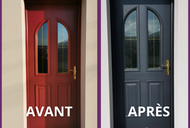 RELAQUAGE PORTE D'ENTRÉE Peintre Peintre d'extérieur Peintre Laqueur