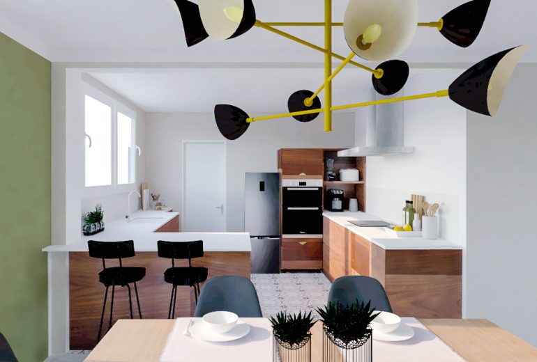 Deux versions pour un projet ! Architecte d'intérieur Maître d'oeuvre