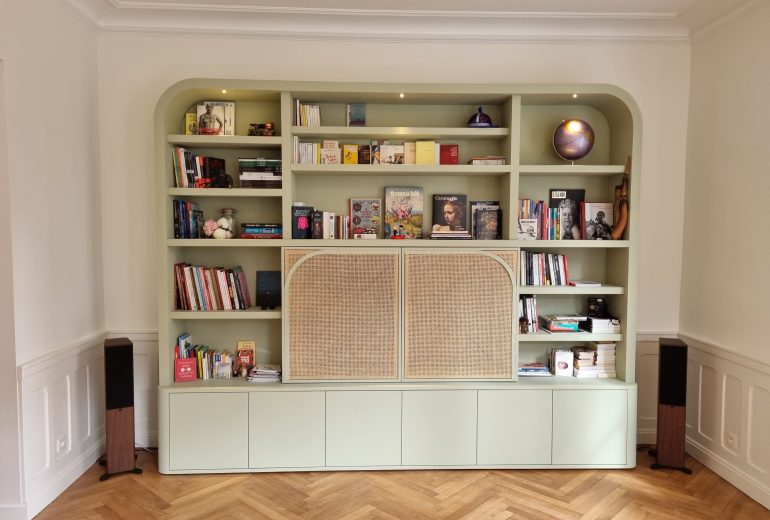 Bibliothèque Agenceur Cuisiniste Fabricant de mobilier Menuisier Parqueteur Poseur de cuisine