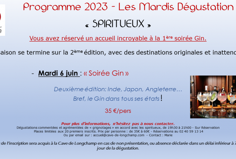 Soirée dégustation Spiritueux. Devinez : Le Gin à l'honneur ! Caviste Epicier