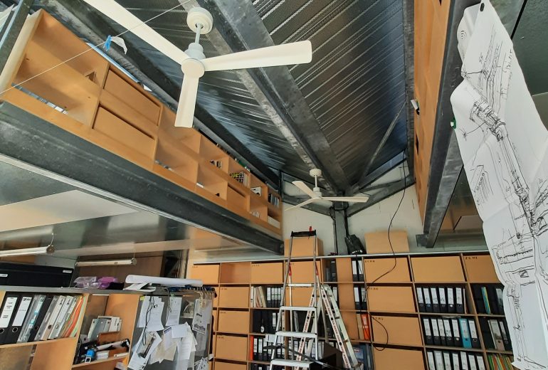 Installation de 9 ventilateurs - Cabinet d'Architecte Électricien