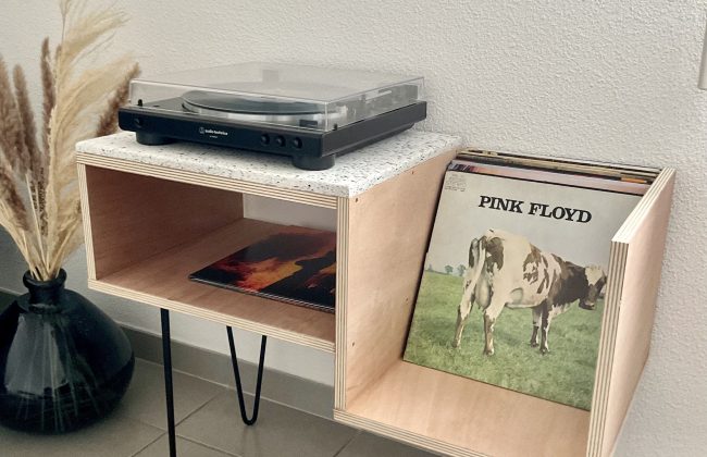Meuble pour platine Vinyle 📀 Fabricant de mobilier Menuisier