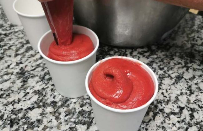 Nos sorbets fraise/framboise ! Biscuitier Chocolatier Pâtissier