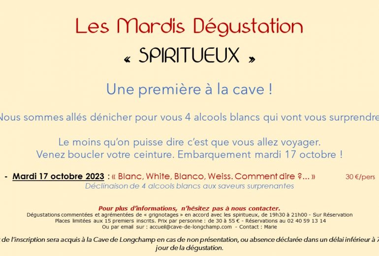 Soirée dégustation Spiritueux inédite. Soyez-en ! Vous ne le regretterez pas 🤩 Caviste Epicier