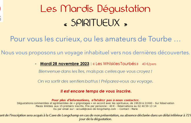 DEGUSTATION SPIRITUEUX Caviste Epicier