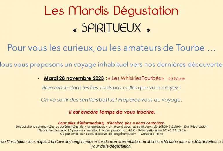 DEGUSTATION SPIRITUEUX Caviste Epicier
